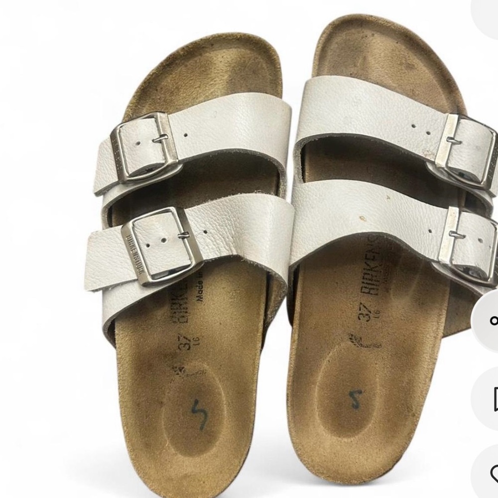 Birkenstock White Sandals